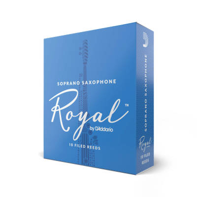 Royal by DAddario - Soprano Sax Reeds, Strength 2.0, 10-pack