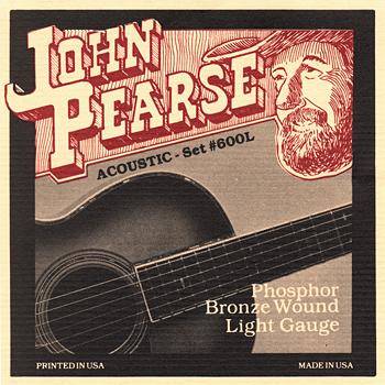 John Pearse - Phosphor Bronze Acoustic Strings Slightly Light 11-50