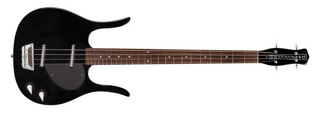 58 Long Horn Electric Bass Guitar - Black