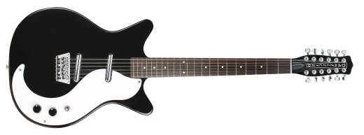 Danelectro - 59 12-String Electric Guitar with NOS Lipstick Pickups - Black