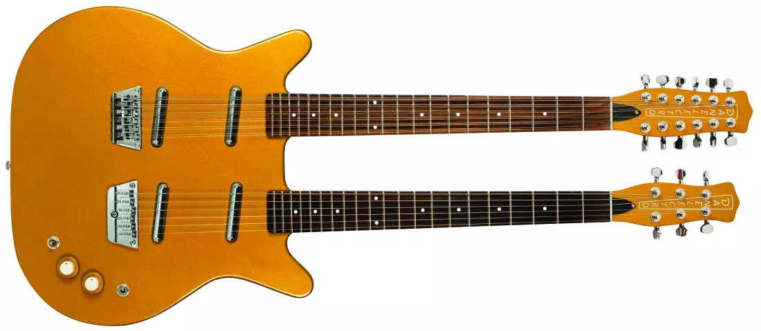 59 Double Neck 12/6 Electric Guitar - Gold