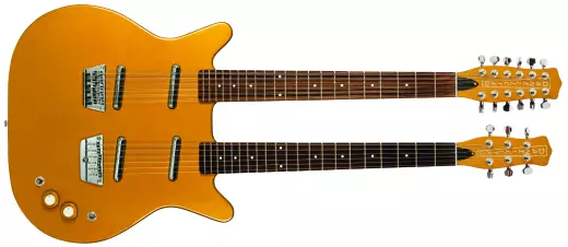 59 Double Neck 12/6 Electric Guitar - Gold