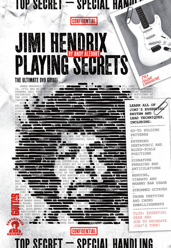 Guitar World: Jimi Hendrix Playing Secrets - Aledort - Guitar - DVD