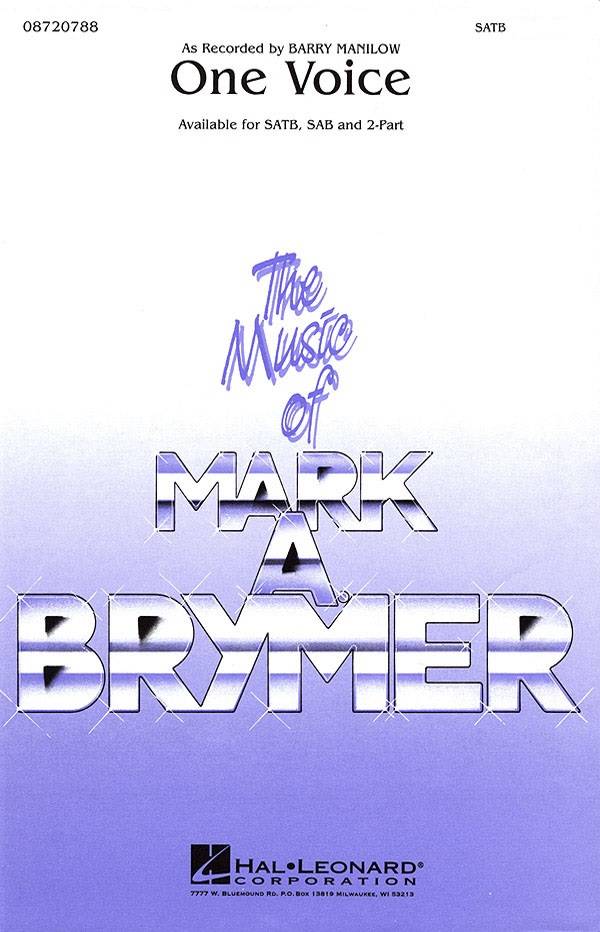 One Voice - Manilow/Brymer - SATB