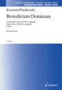 Schott - Benedictum Dominum - Penderecki - SATB