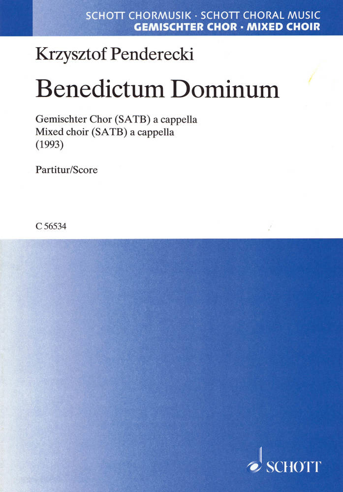 Benedictum Dominum - Penderecki - SATB