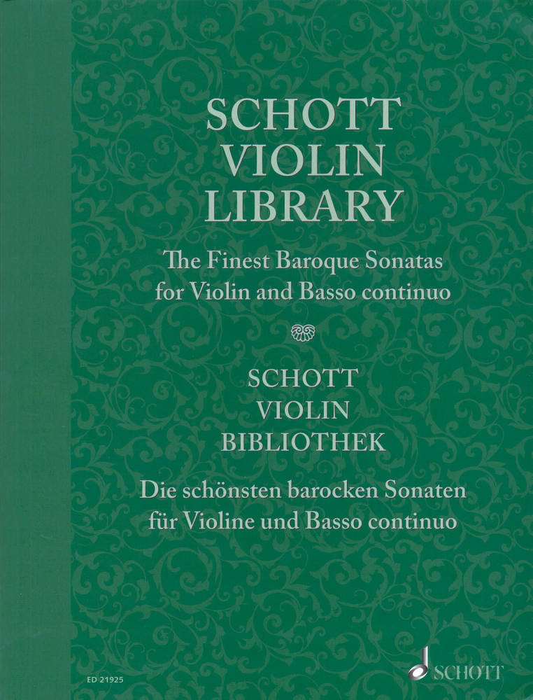 Schott Violin Library - The Finest Baroque Sonatas - Mohrs - Violin/Basso Continuo - Score/Part