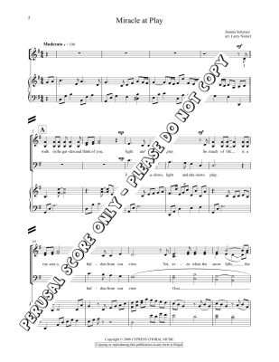 Miracle at Play - Schwarz/Nickel - SATB