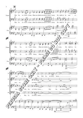 Hey Ho, Nobody Home - Patriquin - SATB