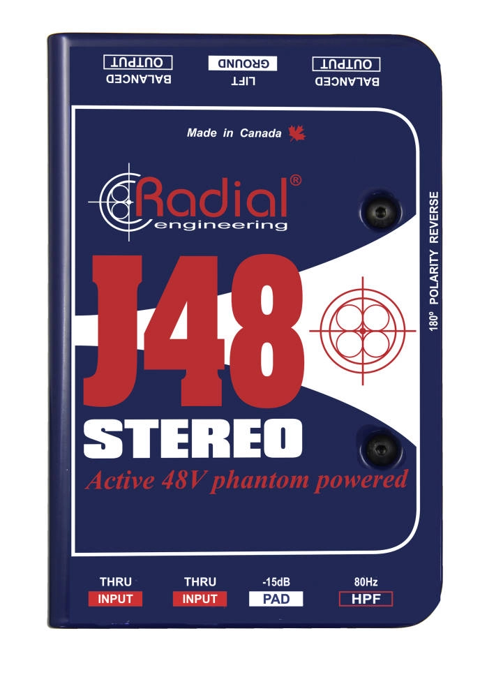 J48 Stereo Phantom Powered DI