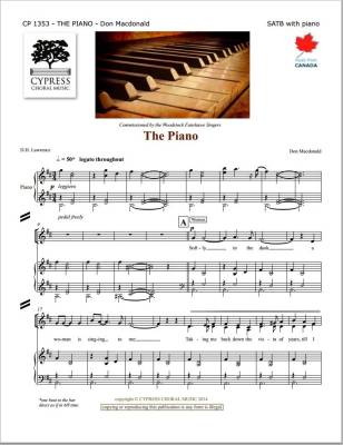 Cypress Choral Music - The Piano - Lawrence/Macdonald - SATB
