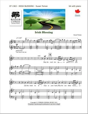 Cypress Choral Music - Irish Blessing - Traditional/Toman - SSA