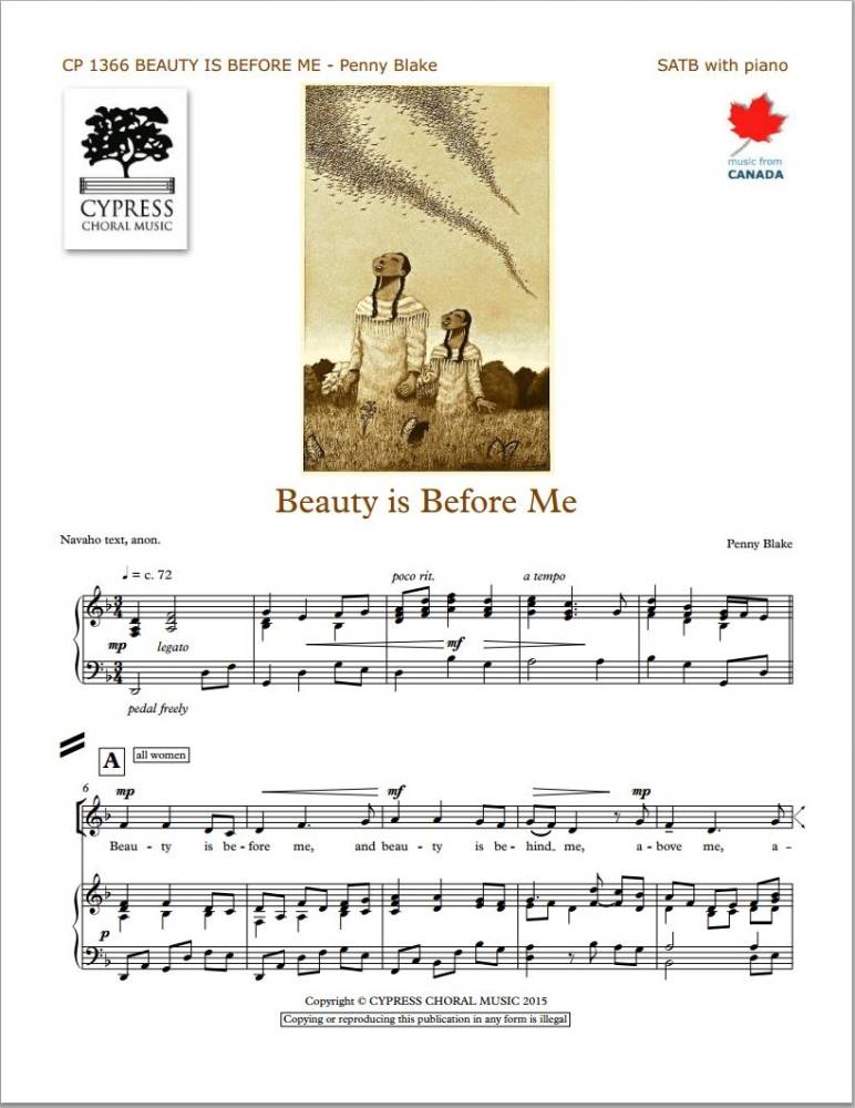 Beauty is Before Me - Blake - SATB