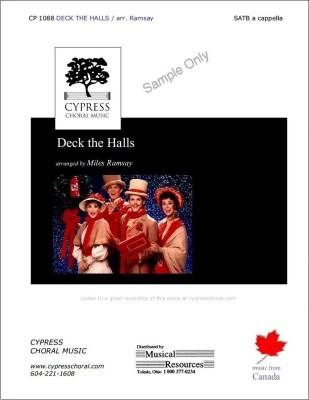 Cypress Choral Music - Deck the Halls - Ramsay - SATB