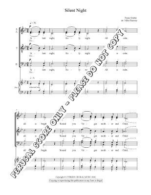 Silent Night - Gruber/Ramsay - SATB