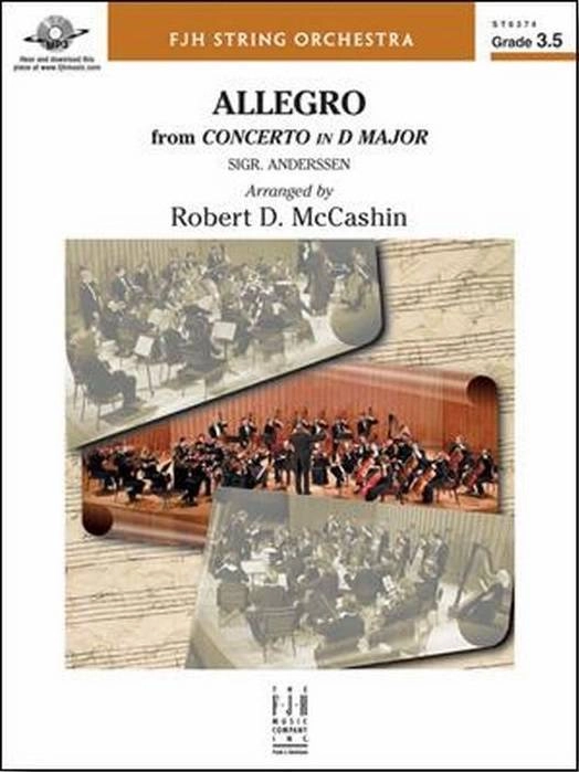 Allegro from Concerto in D Major - Anderssen/McCashin - String Orchestra - Gr. 3.5