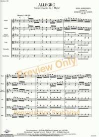 Allegro from Concerto in D Major - Anderssen/McCashin - String Orchestra - Gr. 3.5