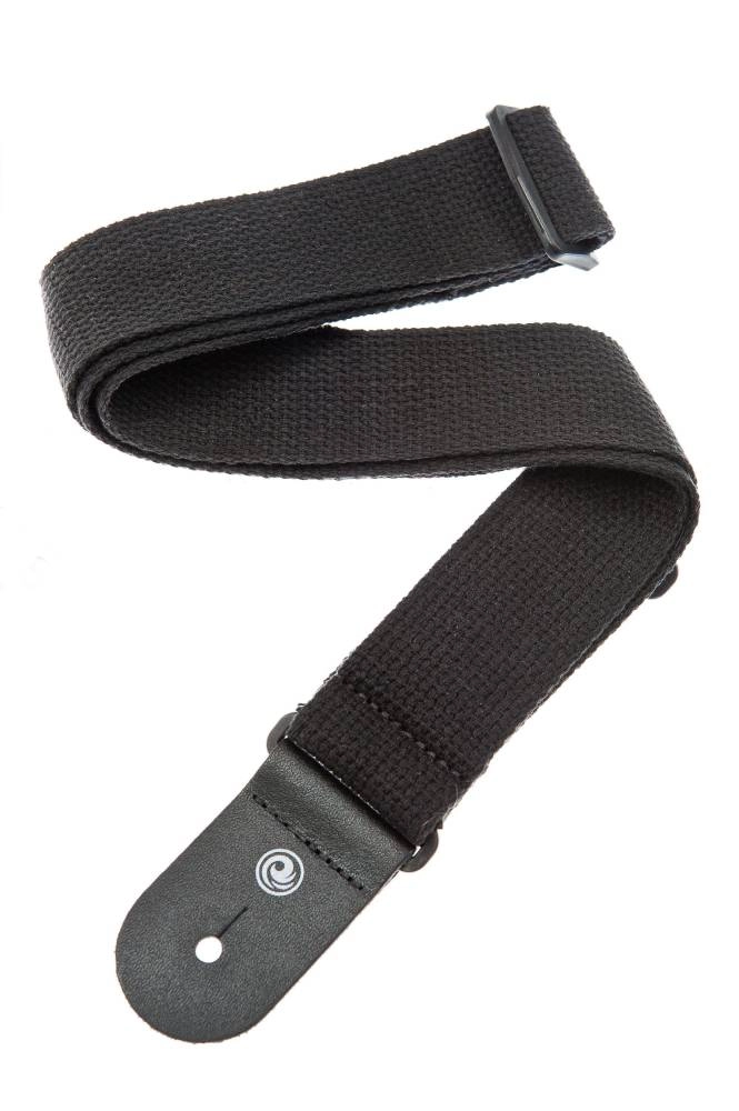 Cotton Guitar Strap, Black