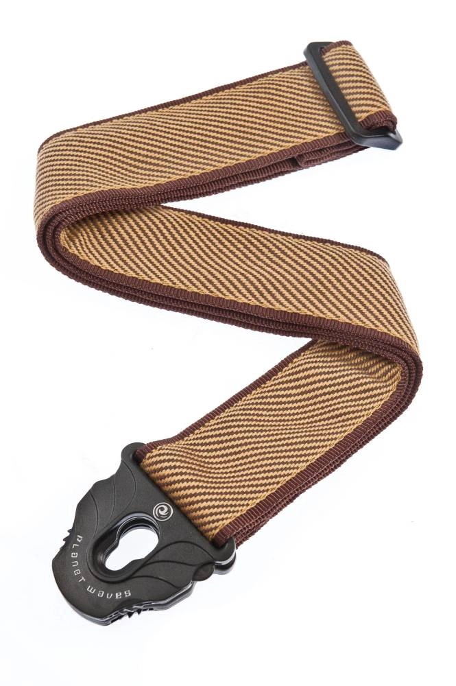 Planet Lock Guitar Strap - Tweed