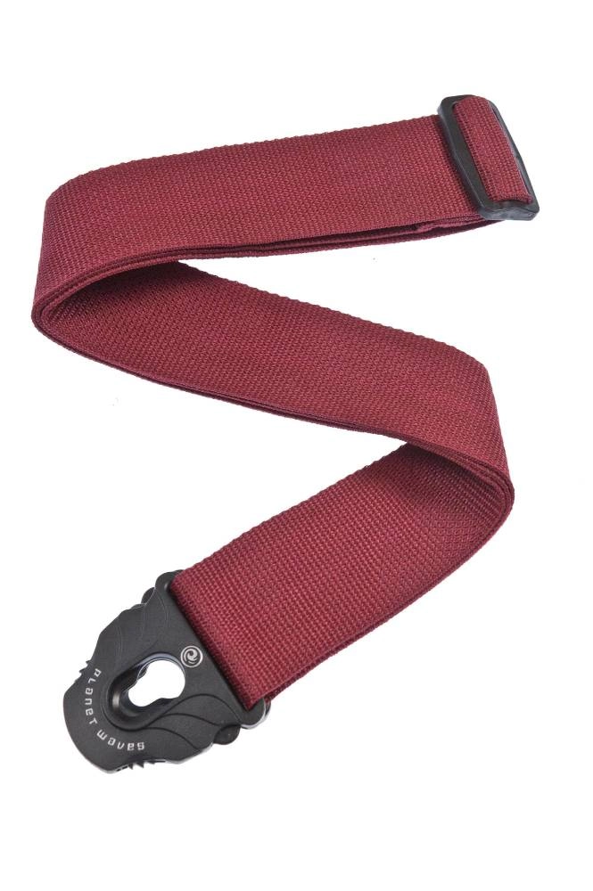 Planet Lock Guitar Strap, Polypropylene - Red