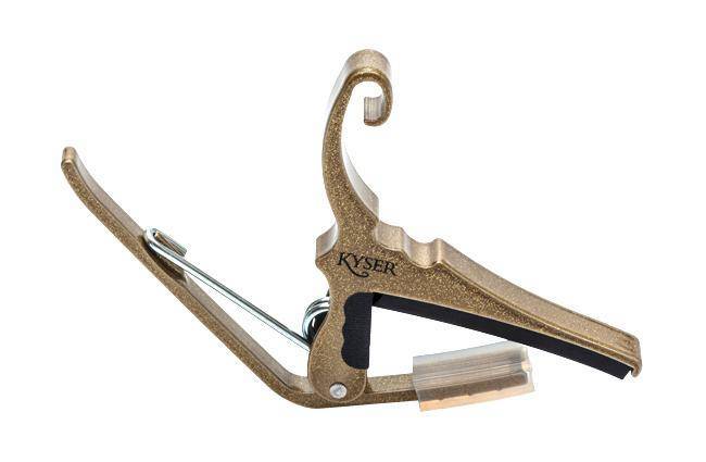 Quick-Change Capo for 6-String Acoustic Guitar - Gold