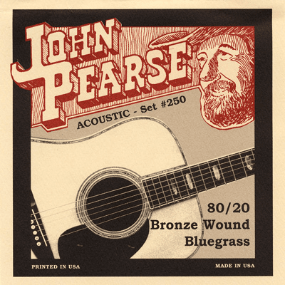 John Pearse - Cordes Acoustiques Bronze Bluegrass 10-47