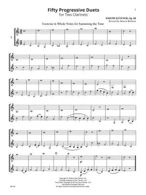 Fifty Progressive Duets - Kuffner/Bellison - Clarinet Duets - Book