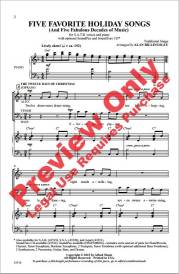 Five Favorite Holiday Songs - Traditional/Billingsley - SATB