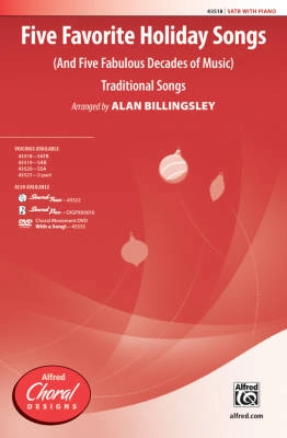 Alfred Publishing - Five Favorite Holiday Songs - Traditional/Billingsley - SATB