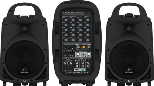 500W 6-Channel Portable PA System with FX and Bluetooth