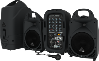 500W 6-Channel Portable PA System with FX and Bluetooth