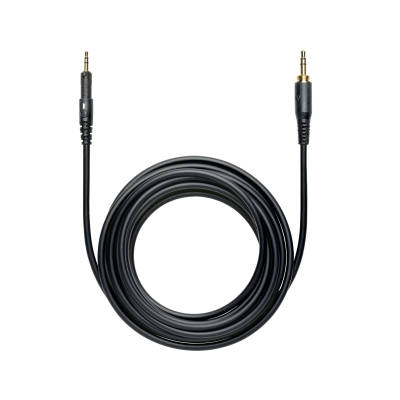 Audio-Technica - Straight 3 m Replacement Cable for M-Series Headphones - Black