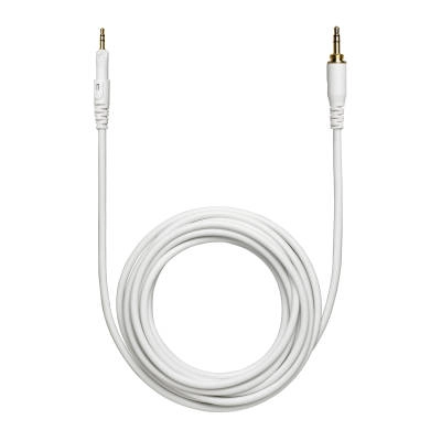 Audio-Technica - Straight 3 m Replacement Cable for M-Series Headphones - White