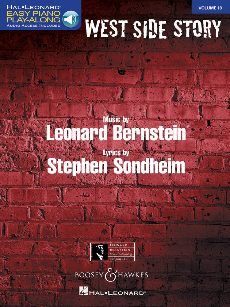 West Side Story: Easy Piano Play-Along Volume 18 - Sondheim/Bernstein - Book/Audio Online