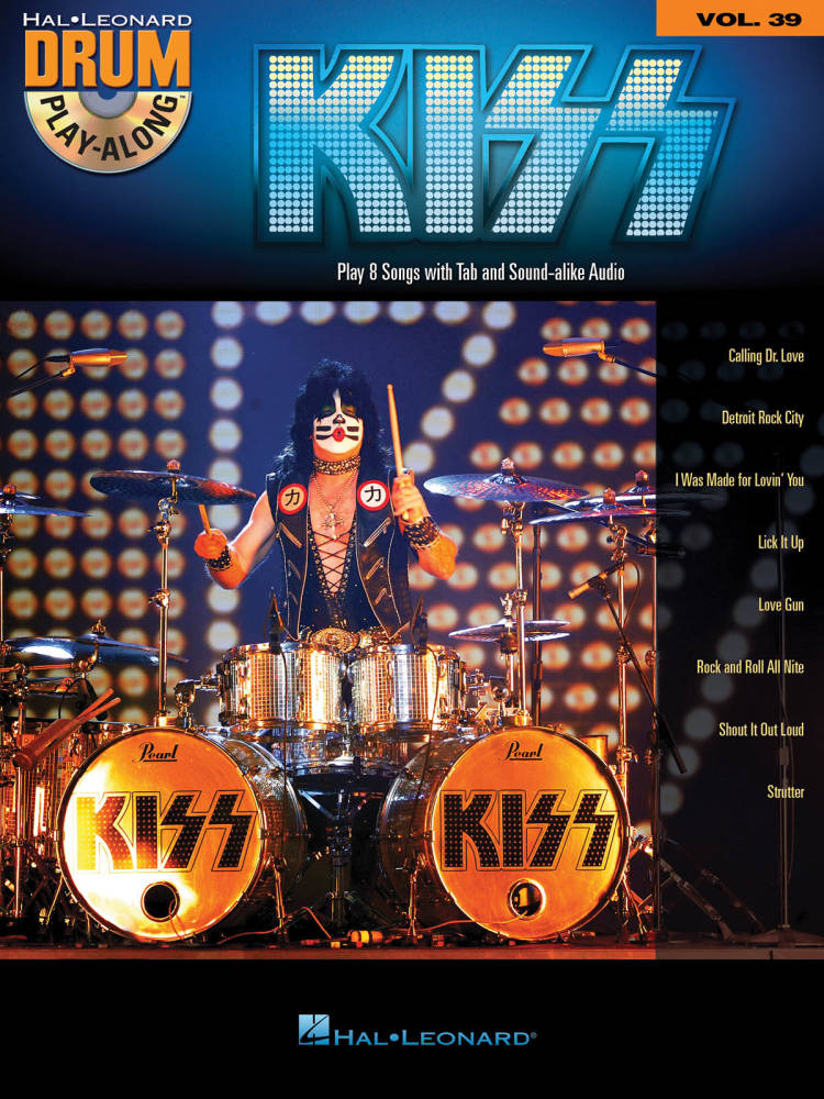 Kiss: Drum Play-Along Volume 39 - Drumset - Book/CD