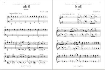 Go for It! - Vandall - Early Intermediate Piano Duet (1 Piano, 4 Hands)