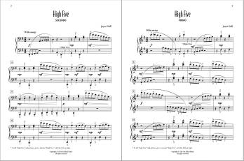 High Five - Grill - Intermediate Piano Duet (1 Piano, 4 Hands)