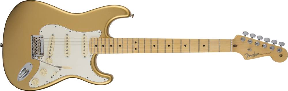 Limited Edition American Standard Stratocaster Mystic Aztec Gold, Maple Neck