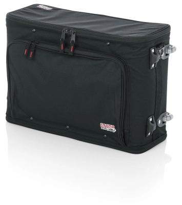 Gator - 2U Lightweight Rack Bag w/ Tow Handle and Wheels