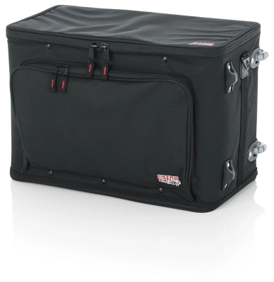 Gator - 4U Lightweight Rack Bag w/ Tow Handle and Wheels