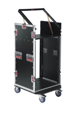 10U Top, 16U Side Audio Road Rack Case