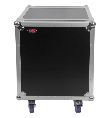 12U, Standard Audio Road Rack Case w/ Casters