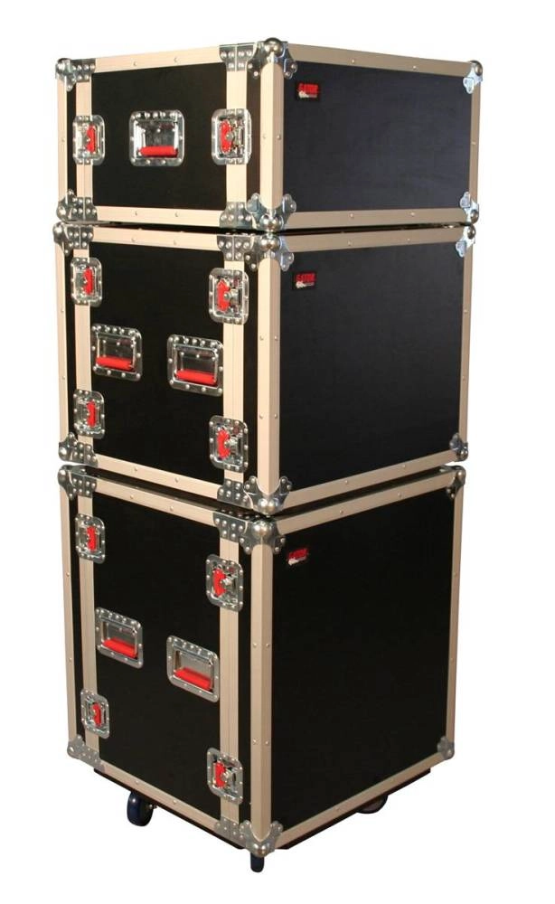 8U Shock Audio Road Rack Case w/ Casters