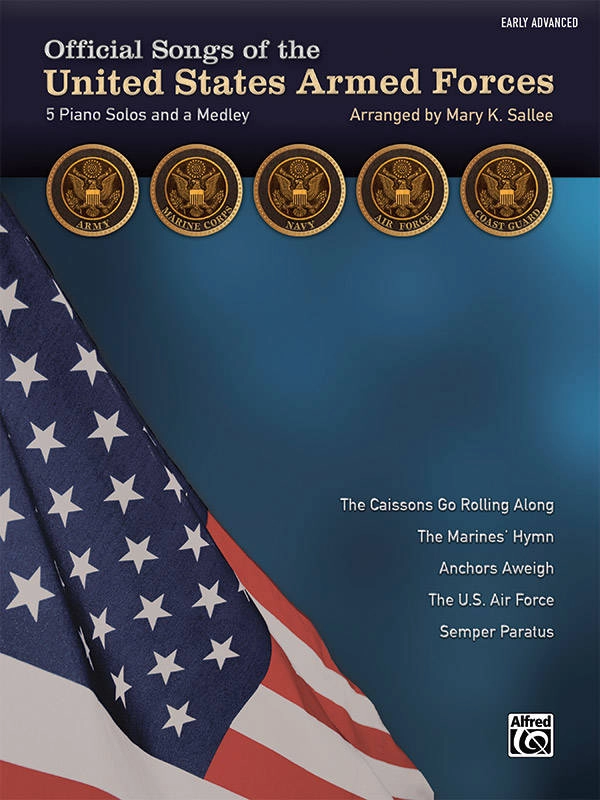 Official Songs of the United States Armed Forces - Sallee - Early Advanced Piano
