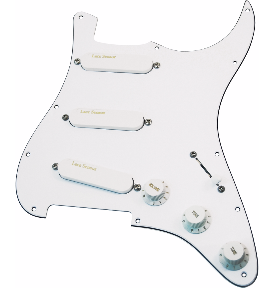Lace Sensor Gold Loaded Pickguard White | Long & McQuade