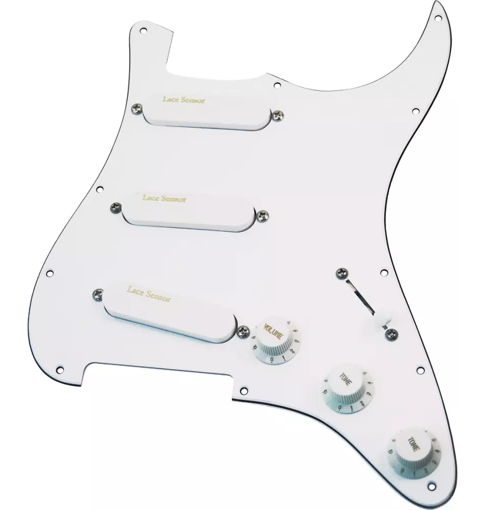 Sensor Gold Loaded Pickguard White