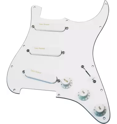 Sensor Gold Loaded Pickguard White