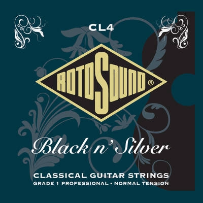 Rotosound - Black N Silver Classical Guitar Strings - Normal Tension