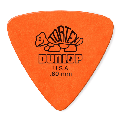 Dunlop - Lot de 6 plectres Tortex triangulaires (0,6 mm)