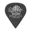 Dunlop - Tortex Sharp Picks Player Pack (12 Pack) - Black 1.35mm